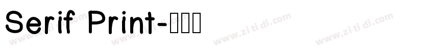 Serif Print字体转换